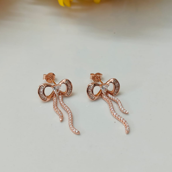 Sweet Ribbon Dangle Earrings