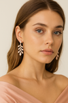 Rose Gold Pearl Dangle